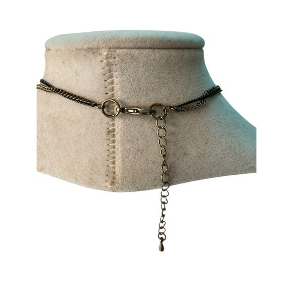 Multi Tone Tassel Faceted‎ Beaded Gemstone Layered Necklace - Picture 4 of 7